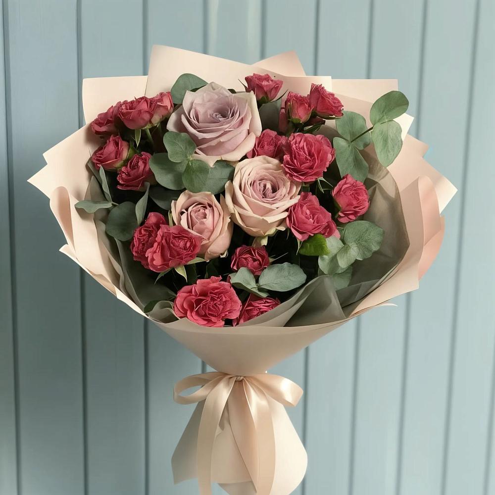 Букет цветов из: Гвоздики и Розы в Бузулуке