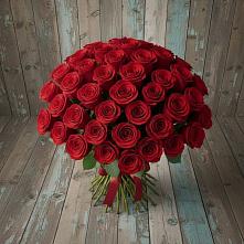 Букет 55 Красных роз Фридом #REPLACE_PRED# Бузулуке