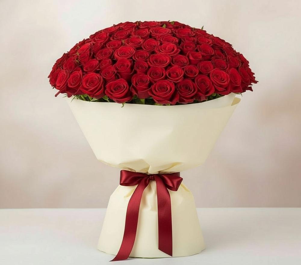 Букет 101 Красная роза Милано в Бузулуке