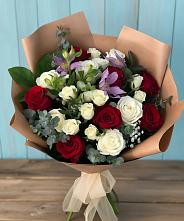 Букет цветов из:  Розы и Альстромерии в Бузулуке