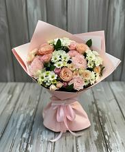 Букет цветов из:  Гвоздики, Розы и Хризантемы в Бузулуке