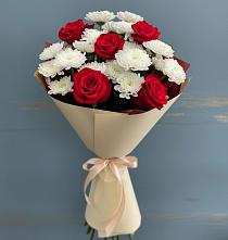 Букет цветов из:  Розы и Хризантемы в Бузулуке