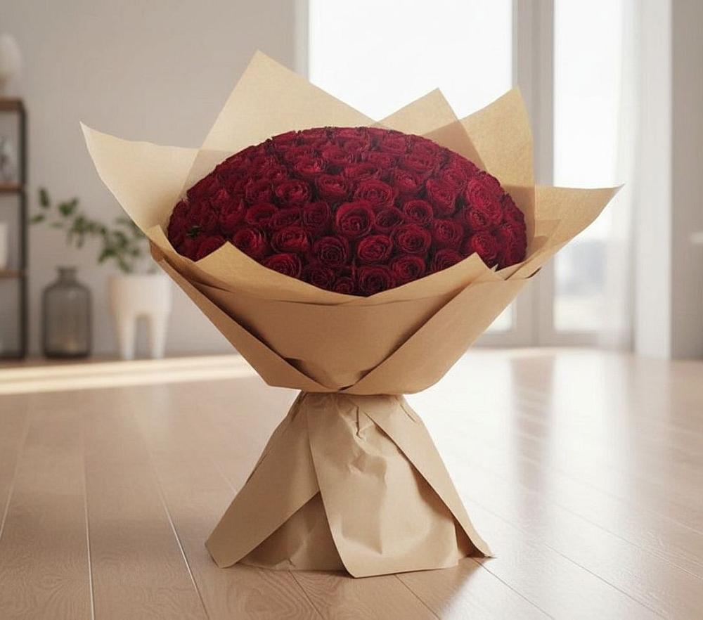 Букет 101 Красная роза в Бузулуке