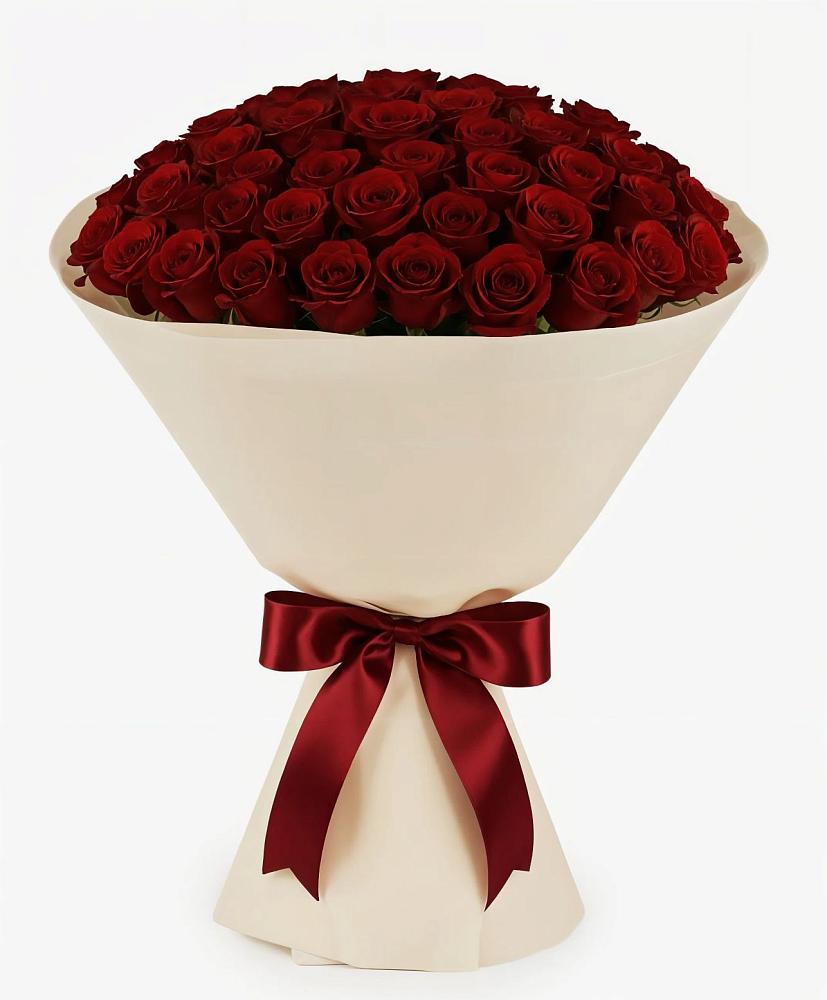 Букет 101 Бордовая роза Блэк Бакарра в Бузулуке